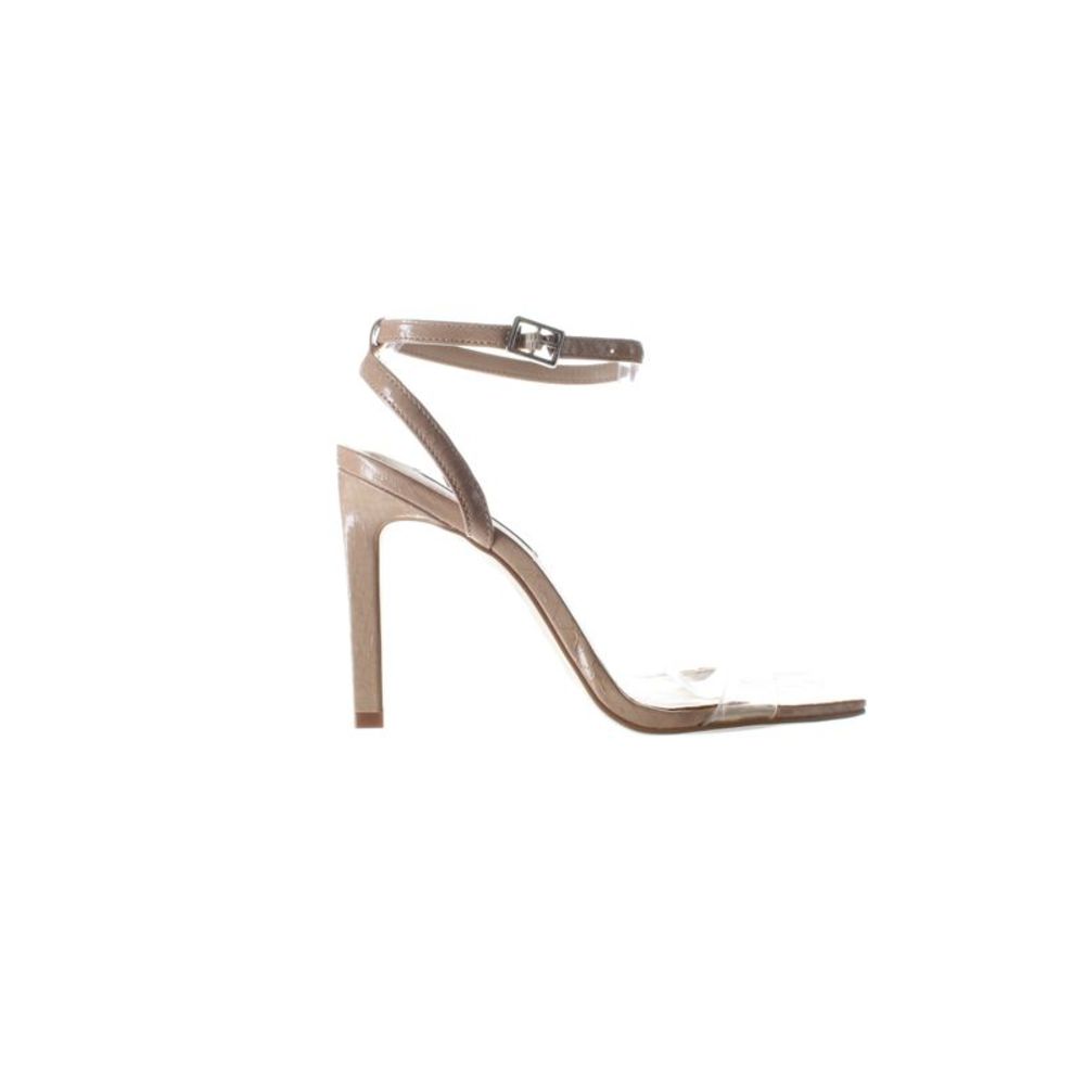 Elegant Tan Ankle Strap Heels